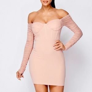 Light blush dress